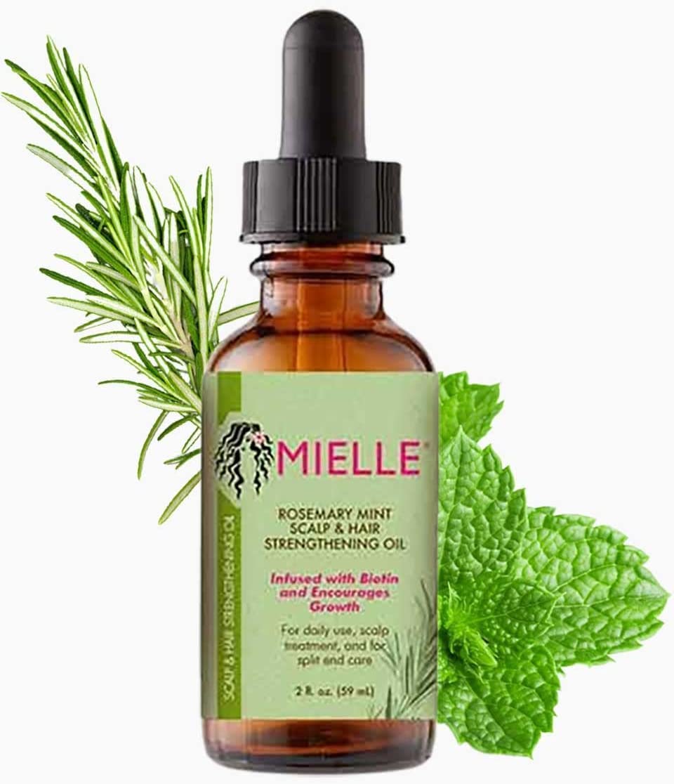 MIELLE Rosemary Mint Scalp & Hair Strengthening Oil Model