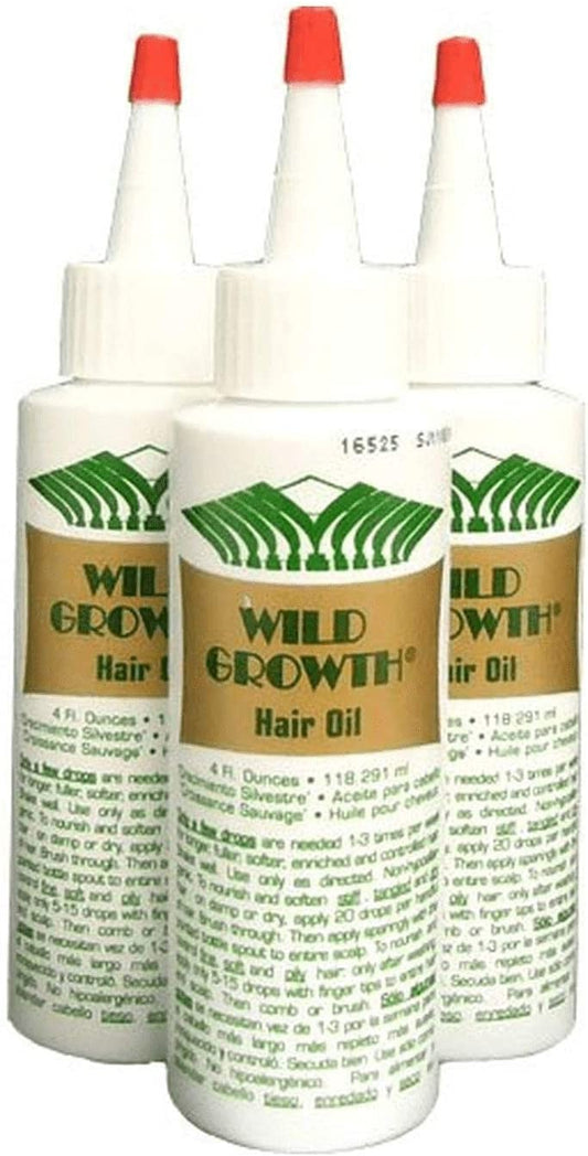 Wild Growth Hair Oil 3pcs x 4oz, 14.11 ounces